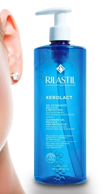 Xerolact čistící gel na obličej a tělo 750 ml