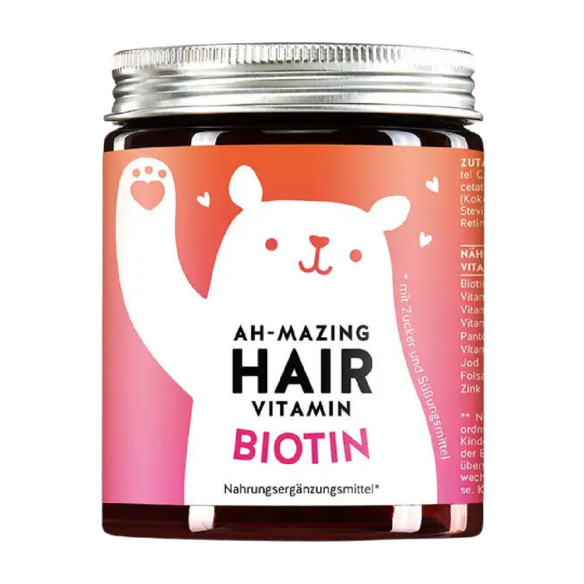 Bears with Benefits Ah-mazing Hair vitaminy pro zdravé vlasy s biotinem 45 ks